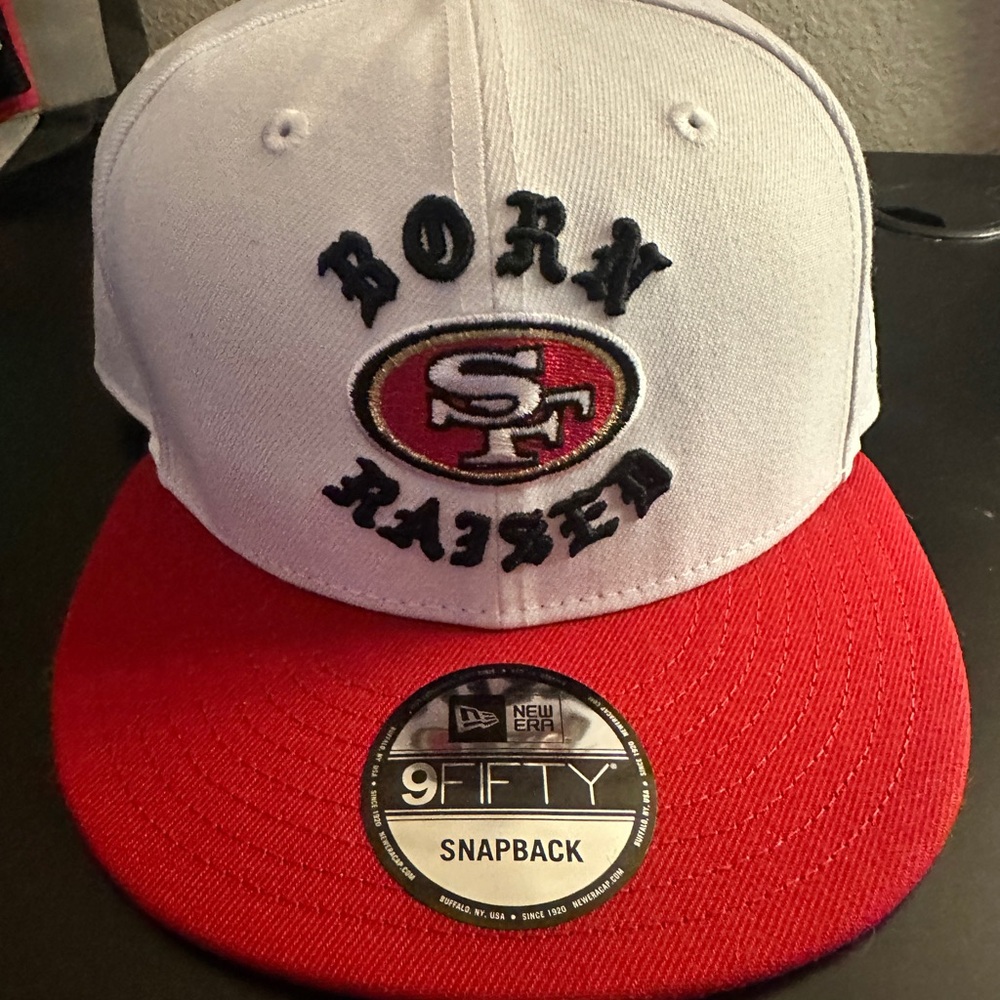 Born x Raised 49er New Era 9Fifty Snapback Hat - Red and White